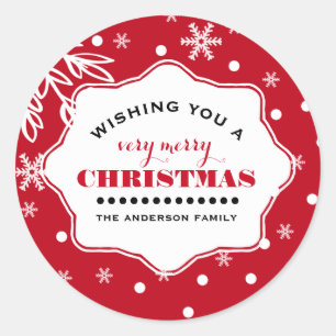 Adesivo Feliz Natal. Vinhetas de Natal Personalizadas
