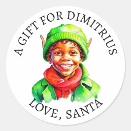 Adesivo Feliz Natal | Vintage Little Elf To and From