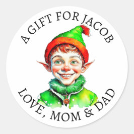 Adesivo Feliz Natal | Vintage Little Elf To and From