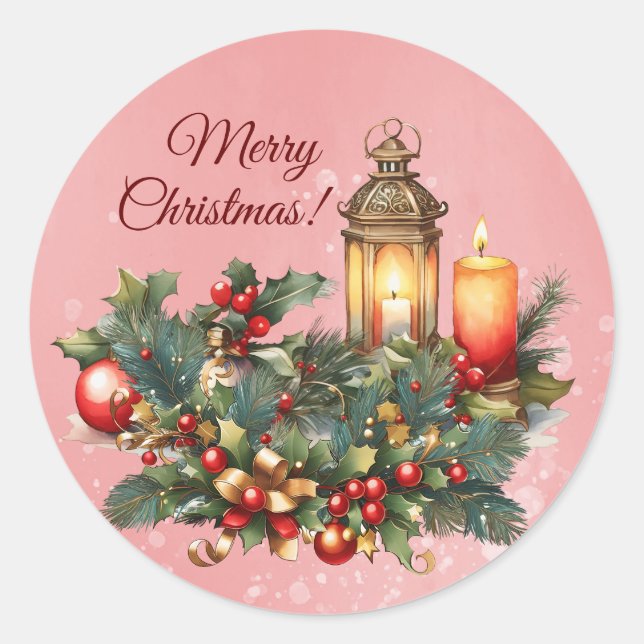 Adesivo Feliz Natal Vinyl Sticker (Frente)