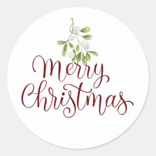Adesivo Feliz Natal Visgo Elegante Rascunho