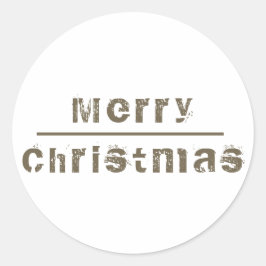 Adesivo Feliz Natal White e Cinza Feriado