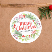 Feliz Natal Wreath Personalizado Script