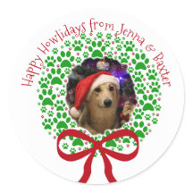 Feliz Natalzinho Impressão de Pata de Natal Foto