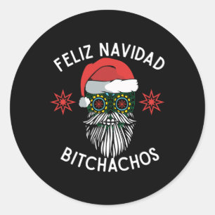 Adesivo Feliz Navidad Achos Engraçado Espanhol Feliz Natal
