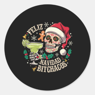Adesivo Feliz Navidad Achos Funny Skull Espanha Feliz Chri
