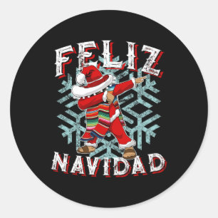 Adesivo Feliz Navidad Dabbing Christmas Sombrero