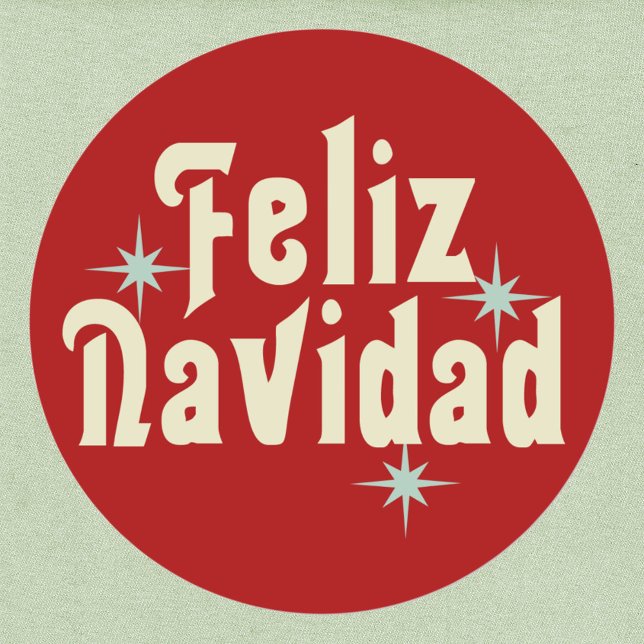 Adesivo Feliz Navidad Espanhola (Criador carregado)
