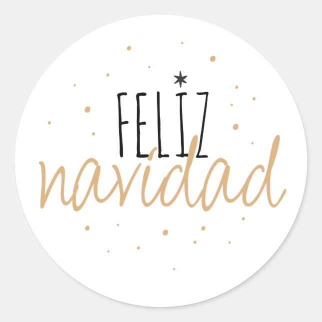 Adesivo Feliz Navidad Natal (Frente)