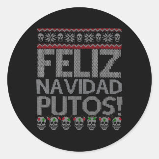Adesivo Feliz Navidad Putos Chingon Ugly