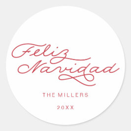 Adesivo Feliz Navidad, Vinheta Natal Espanhola