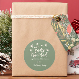 Adesivo Feliz Navidad y próspero Año Nuevo Holiday