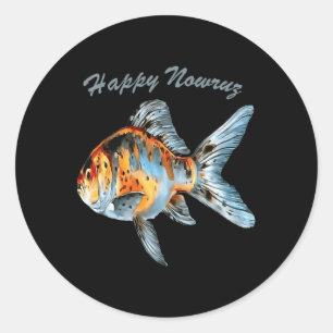 Adesivo Feliz Nowruz Shubunkin Goldfish Ano Novo Persa P
