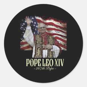 Adesivo Feliz Papa Americano Papa Americano Camisa Leo Xiv