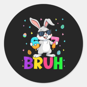 Adesivo Feliz Páscoa 67 Seis Sete Bruh Meme Bunny Rabbit W