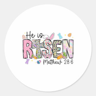 Adesivo Feliz Páscoa Ele Ressuscitou Jesus Mateus 286 Mulh