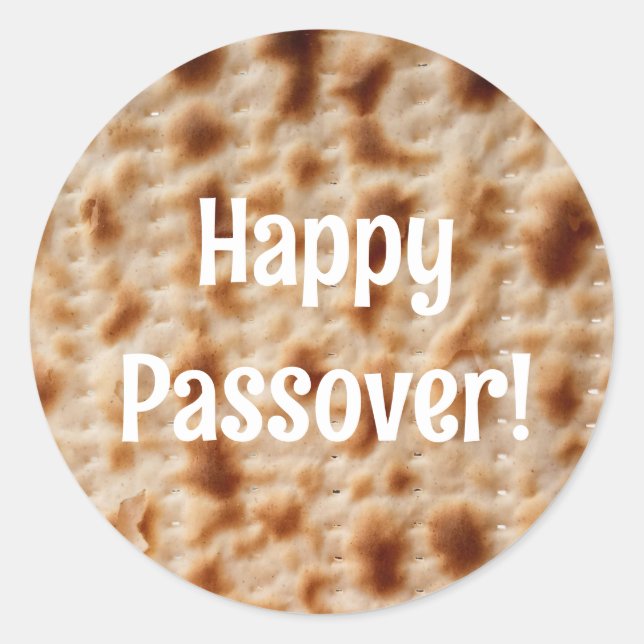 Adesivo Feliz Passover Matzah Sticker (Frente)
