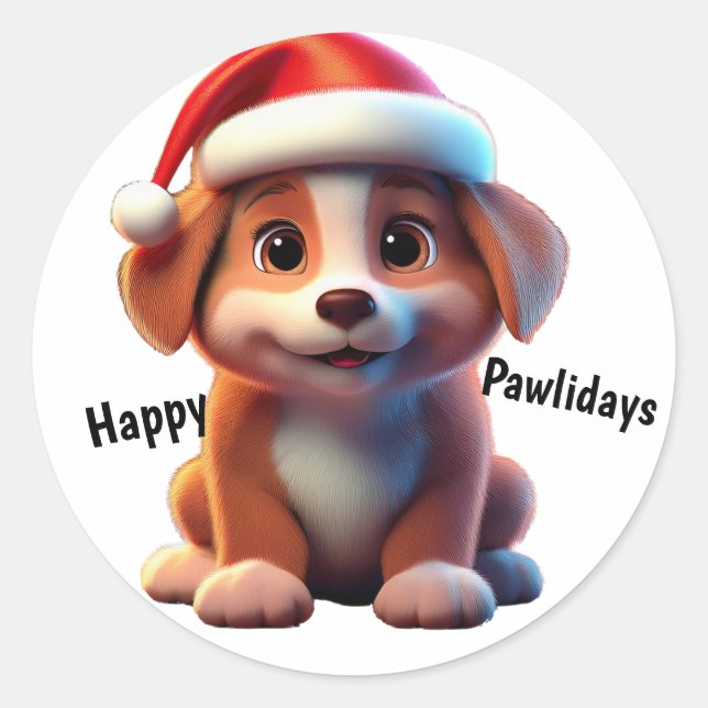 Adesivo Feliz Pawliday (Frente)