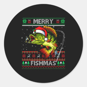Adesivo Feliz Peixesmas B Peixes Pescaria Natal Xmas Feio