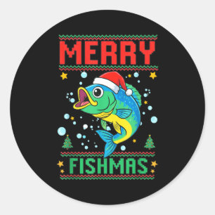 Adesivo Feliz Peixesnatal B Peixes Pescaria Natal