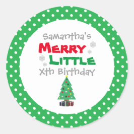 Adesivo Feliz pequeno aniversário