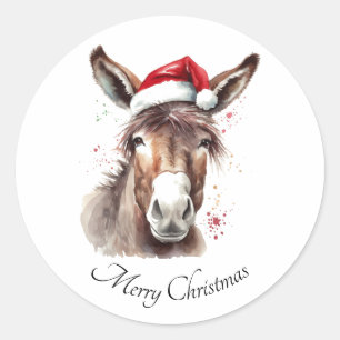 Adesivo Feliz Pequeno Cachorro de Natal, personalizado