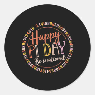 Adesivo Feliz Pi Day Engraçado Professor De Math Lover 3.1