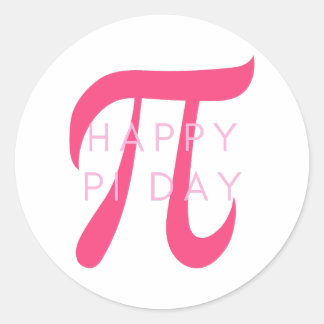 Adesivo Feliz Pi Day Mathematician