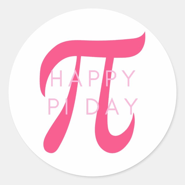 Adesivo Feliz Pi Day Mathematician (Frente)