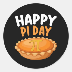 Adesivo Feliz Pi Day Pie Matemática Matemática Arco-Íris