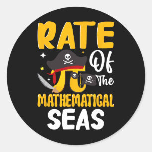 Adesivo Feliz Pi Dia 3.14 Pi - Engraçado Taxa De Mathemati