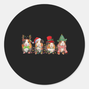 Adesivo Feliz Pigmas Papais noeis Engraçados Guiné Pig Squ