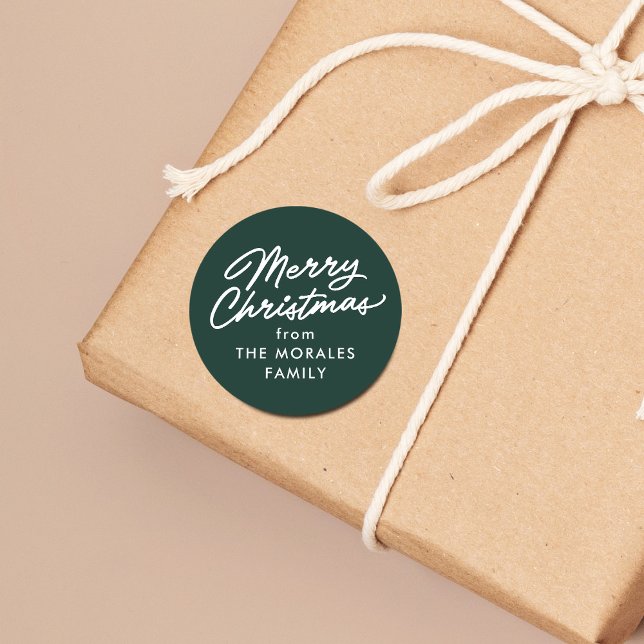 Adesivo Feliz presente de Natal, casual, (Criador carregado)