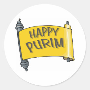 Adesivo Feliz Presente de Purim e Camisetas para Crianças