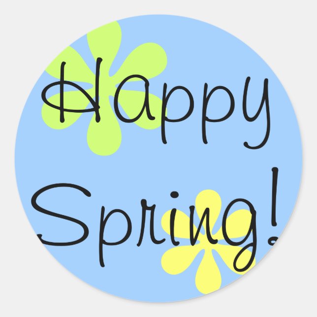 Adesivo Feliz Primavera! (Frente)