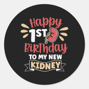 Adesivo Feliz primeiro aniversario Para O Meu Transplante 