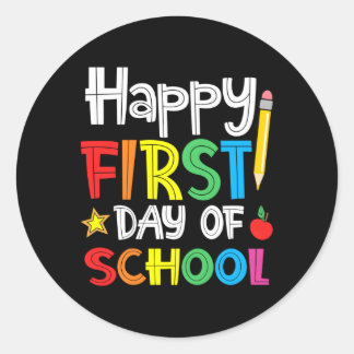 Adesivo Feliz Primeiro Dia De Boas-Vindas À Escola