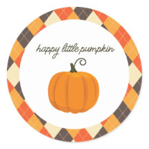 Feliz Pumpkin Party Favor dos Stickers