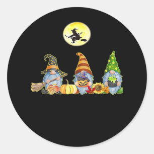 Adesivo Feliz Queda Todos Os Gnomos do Dia das Bruxas É Qu