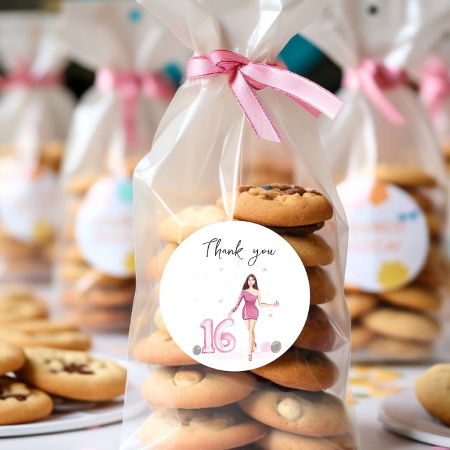 Adesivo Feliz querido dezesseis, décimo sexto aniversário (Criador carregado)