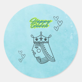 Adesivo Feliz rainha.