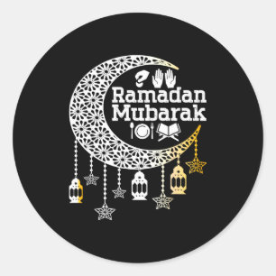 Adesivo Feliz ramadão mubarak caligrafia islâmica fé