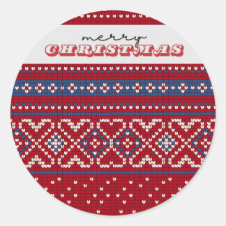 Adesivo Feliz Red & Blue Sweater Feliz Natal