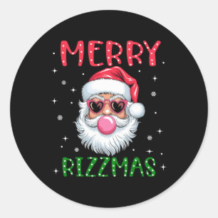 Adesivo Feliz Rizzmas Charisma Natal Rizz Santa Claus