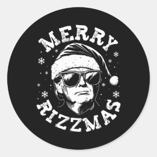 Adesivo Feliz Rizzmas Engraçado Trump Natal Rizz Seaso