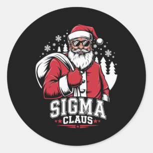 Adesivo Feliz Rizzmas Sigma Claus Engraçado Papai Noel 1