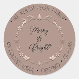 Adesivo Feliz Rosa do Morada da Família Brilhante