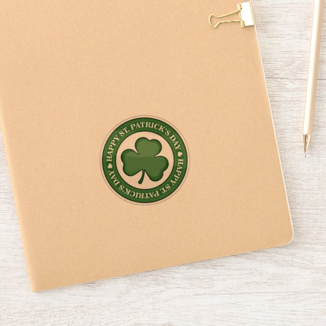 Adesivo Feliz Rua, Dia de Patrick (Notebook)