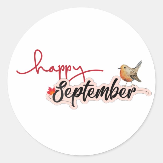 Adesivo Feliz setembro (Frente)