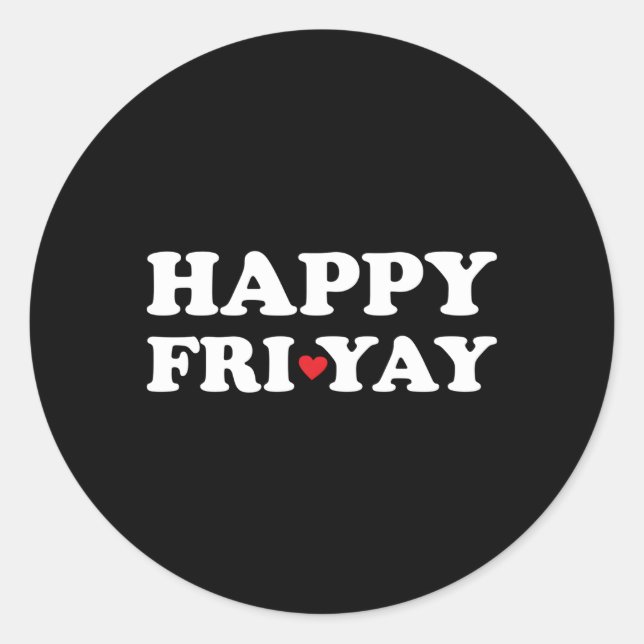 Adesivo Feliz Sex-Yay Citando Sexta-Feira Professores Dive (Frente)